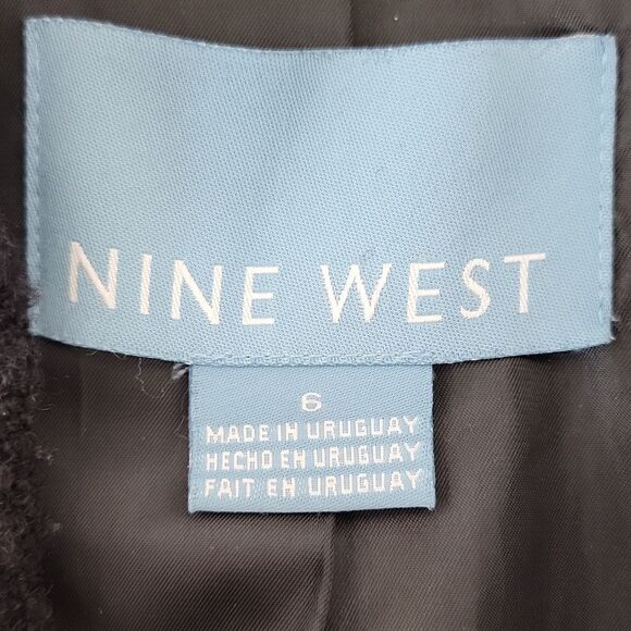 Nine West. Textured Wool Coat. Size 6. EUC - Picture 5 of 11